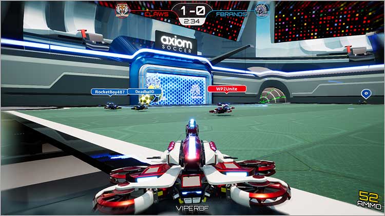 Axiom Soccer - Single Player View