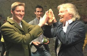 Michael Harkins with Richard Branson