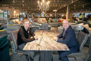 From left - Royce Clark, with Michael Thomson