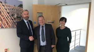 L to R - Jonathan Fellingham, Jack McMinn and Sue Mills