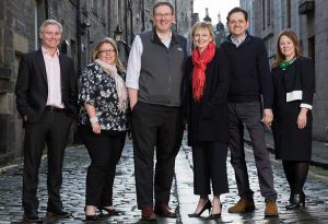 The Archangels executive team with the heads of some of the businesses that benefited from investment and advice during 2018. (Left to right) – David Ovens, Chief Operating Officer, Archangels; Sarah Lynagh, CEO, Fios Genomics; Ben Panter, CEO, Blackford Analysis; Niki McKenzie, Investment Director, Archangels; Gregor Hofer, CEO, Speech Graphics; Sarah Hardy, Chief Investment Officer, Archangels