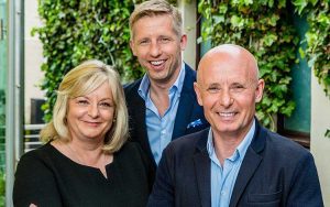 From left - Alison, Kenny and Colin Blair