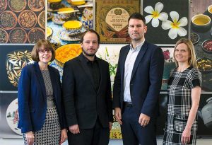 Left to right - Mairi Prior, Finance Director, Danny Cowie, Managing Director, Allan Smith, Business Development Director, Julie Murray, Creative Director