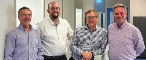 L-R: Steve McMahon, Chief Commercial Officer; Nick Psaila, Chief Executive Officer; Mark Hesketh, Chief Operating Officer; David Jolliffe, Chief Financial Officer