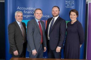 R-L Ewen Dyer, Gavin Curr, Duncan MacCaig, Adrienne Airlie