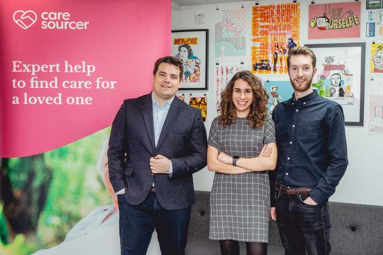 From left to right: Andrew Parfery, Co-founder of Care Sourcer; Zoi Kantounatou, Co-founder of FutureX; Bruce Walker, Co-founder of FutureX