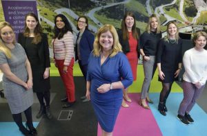 Jackie Waring, CEO of Investing Women with the finalists