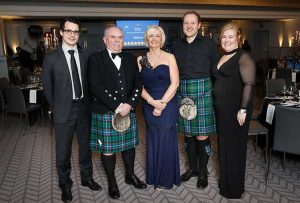 Left to right - Dr Simon Jouet (CTO VeryConnect), Stuart Yuill (Executive Director DSL), Liz McCutcheon (Operations Manager LESL), Dr Kyle White (CEO VeryConnect), Colette McMorrow (Marketing Manager LESL)