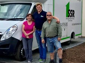 Neil Adam Sinclair with customers Mr & Mrs Matheson