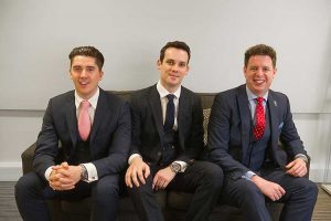 From left - Murray Simpson, Stuart Manderson and Liam Wilson