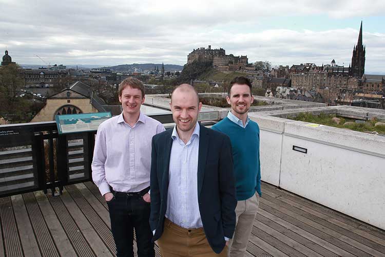 Left to right - Alastair Andrew (co-founder and CTO), Andrew Bone (co-founder and CEO) an Richard Cassidy (CCO)