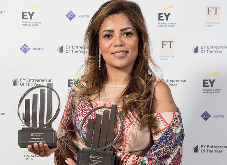 Poonam Gupta wins EY Entrepreneur Of The Year 2019 Scotland - High