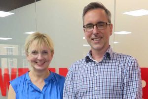 From left - Niki McKenzie and Chris Liversidge