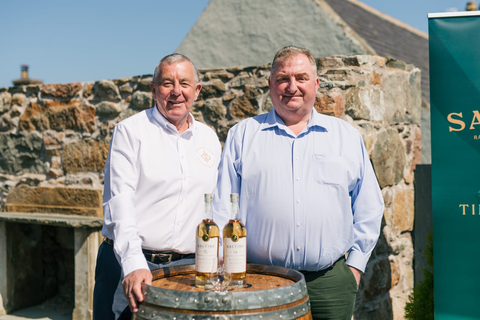 L-R: Nigel Heywood and Keith Rennie (Credit: Saltire Rare Malt)