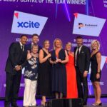 The Xcite Linlithgow team receiving their ukactive award at the ICC Birmingham (Credit: Xcite Linlithgow)