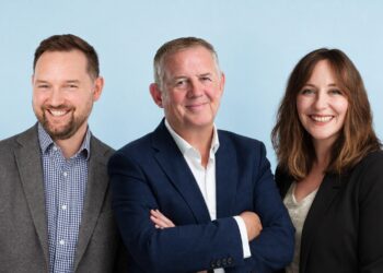Entrepreneurial Scotland's CEO Sean McGrath, BTO's Managing Partner Grant Hunter and Jen Paton (Credit: Entrepreneurial Scotland)